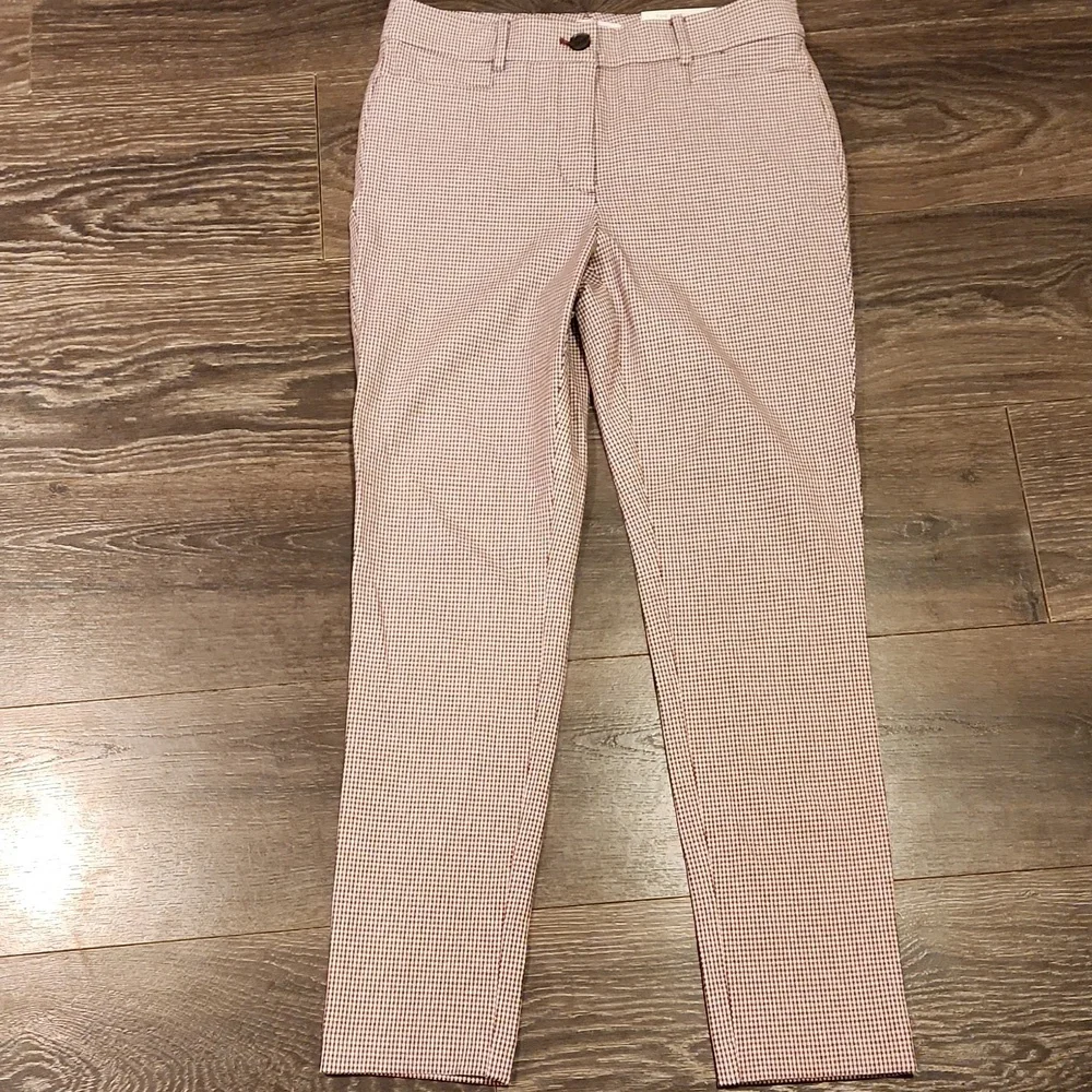 ❤️ NWT! LOFT HIGH RISE CURVY SUTTON SKINNY PANTS IN MINI HOUNDSTOOTH, 4 (27) - Picture 2 of 8